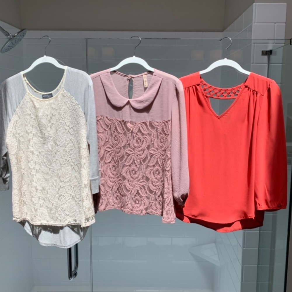 Lot of 3 blouses